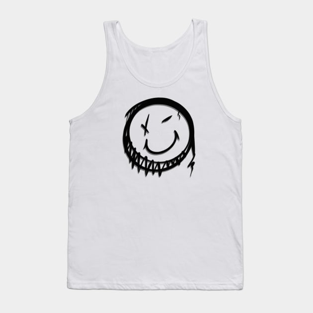 Smile / Broken smile / Emoji Tank Top by Print Art Station